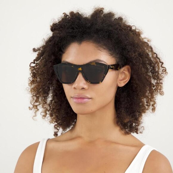 Bottega Veneta BV1092S 003 Cat Eye Sunglasses - Ivory\\Grey main image 9